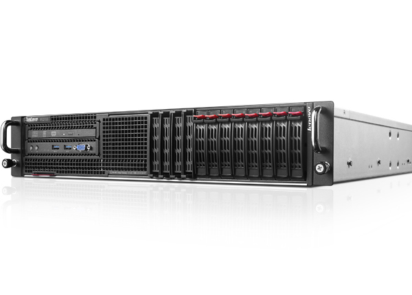 联想Lenovo ThinkServer RQ750 机架式服务器（英特尔®至强®E5-4603 v4处理器/8G UDIMM内存/2块1TB 7.2K RPM SATA 3.5英寸硬盘） 产品图