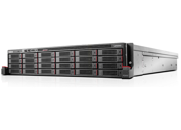 联想Lenovo ThinkServer RD650 机架式服务器（英特尔®至强®E5-2603 v4处理器/8G UDIMM内存/2块1TB 7.2K RPM SATA 3.5英寸硬盘） 产品图