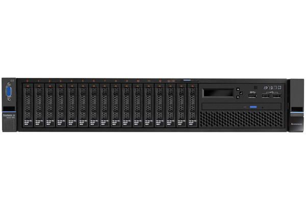 IBM System X3650 M5机架式服务器（2颗英特尔®至强®E5-2650 v4处理器/2*16G RDIMM内存/3*300GB 10K RPM SAS 2.5英寸硬盘） 产品图