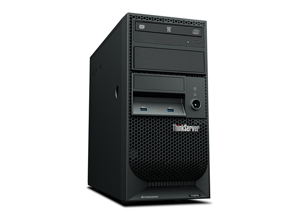 联想Lenovo ThinkServer TS250 塔式服务器（1颗英特尔®至强®E3-1225 v5处理器/32G UDIMM内存/3块1TB 7.2K RPM SATA 3.5英寸硬盘） 产品图