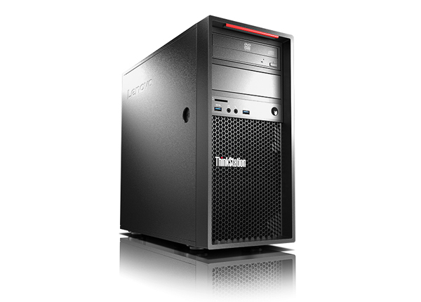 联想Lenovo ThinkStation P320 塔式工作站（英特尔®至强®E3-1240 v6处理器/8GB内存/1TB机械硬盘/Nvidia Quadro P600 2GB显卡） 产品图