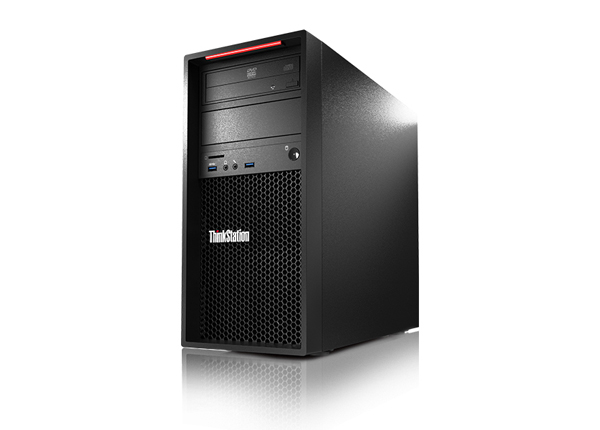 联想Lenovo ThinkStation P320 塔式工作站（英特尔®至强®E3-1240 v6处理器/8GB内存/1TB机械硬盘/Nvidia Quadro P600 2GB显卡） 产品图