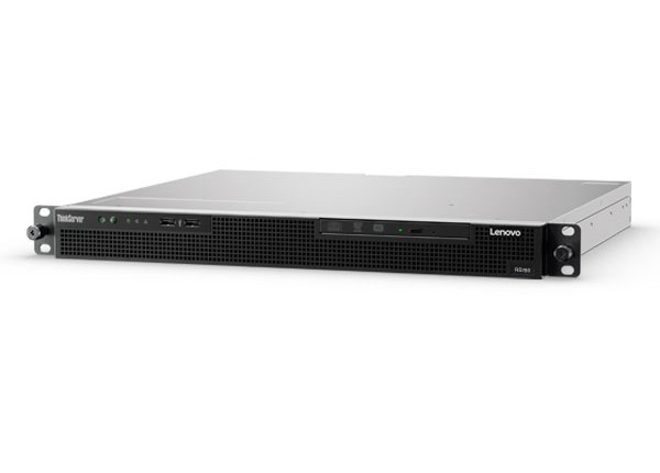 联想Lenovo ThinkServer RS260 机架式服务器（英特尔®至强®E3-1220 v6处理器/8G UDIMM内存/2块1TB 7.2K RPM SATA 3.5英寸硬盘） 产品图