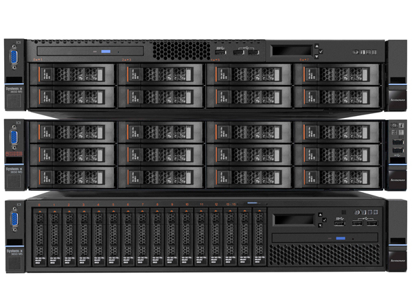 IBM System X3650 M5机架式服务器（2颗英特尔®至强®E5-2630 v4处理器/2*16G RDIMM内存/3*300GB 10K RPM SAS 2.5英寸硬盘） 产品图