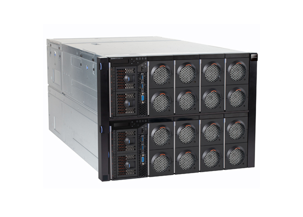 IBM System X3950 X6 HANA 机架式服务器（4颗英特尔®至强®E7-8880 v3处理器/32*32G RDIMM内存/2*(8*SAS 2.5英寸)热插拔硬盘模组） 产品图