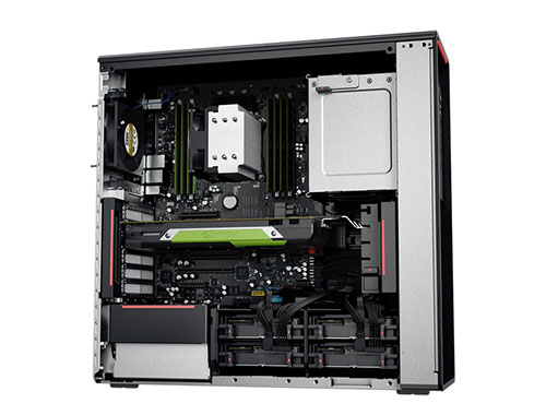 联想ThinkStation P520 塔式工作站（intel至强W-2102四核/8G内存/1T硬盘/RAMBO/690W电源）  产品图