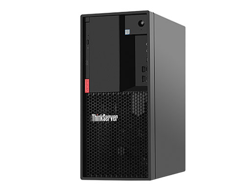 联想ThinkServer TS80x塔式服务器（至强四核E-2224G/16G内存/240G固态+2块2TB SATA硬盘/RAID1/单口千兆/250W）  产品图