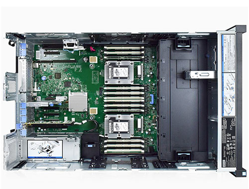 联想ThinkSystem SR868 4U机架式服务器（4颗Intel至强金牌6320 20核 2.7GHz/256G内存/3块1.92T固态/2G阵列卡/2*T4 16G/双1600W） 产品图