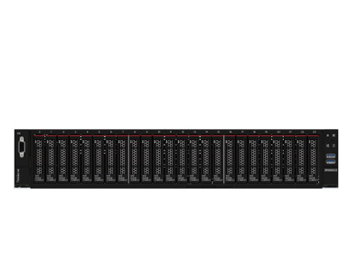 联想/Lenovo ThinkServer SR660 V2 2U机架式服务器（Intel至强银牌4310/32G DDR4-3200内存/600G SAS/RAID530-8i/550W白金级） 产品图