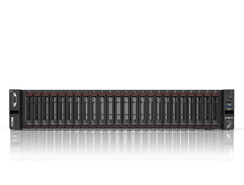 联想ThinkServer SR588 V2 2U机架式服务器（1颗*至强银牌4310 12核/24线程 /2*32GB内存/4块2.4TB SAS10K硬盘/RAID10/英伟达P2200-5G显卡/单电源/3年上门）  产品图