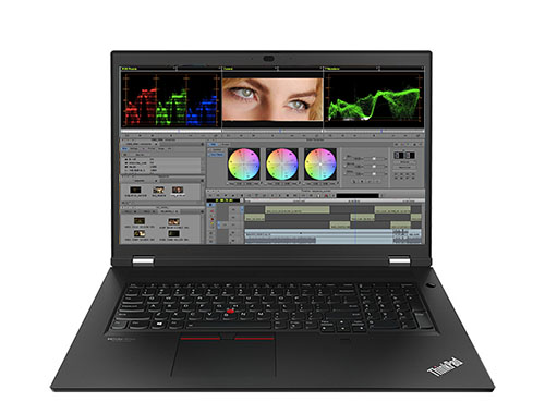 联想ThinkPad P17 17.3寸移动工作站（4K屏 酷睿六核i7-10850H 2.7GHz/32G内存/2TB固态/支持RAID/RTX3000-6G独显/6芯94WHr/Win10家庭版）  产品图